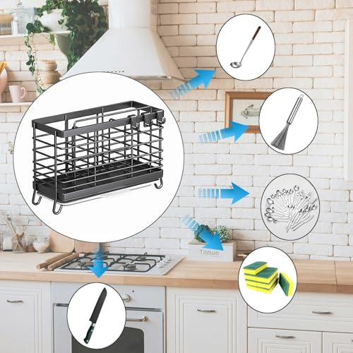 Soporte Para Utensilios, Escurridor De Platos Para Encimera