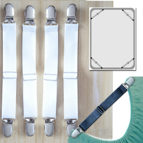 Colchón Ajustable Con Tiras Elásticas Para Sábanas (w)