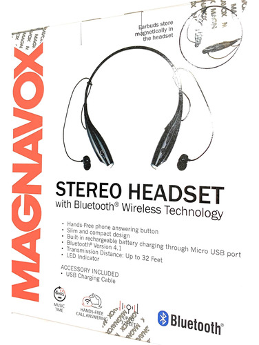 Magnavox Mbh513-bk Auriculares Estéreo Internos Con Micrófon