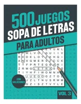 Comprar Libro: 500 Sopa De Letras Adultos: Libro De Sopa De Letras 3