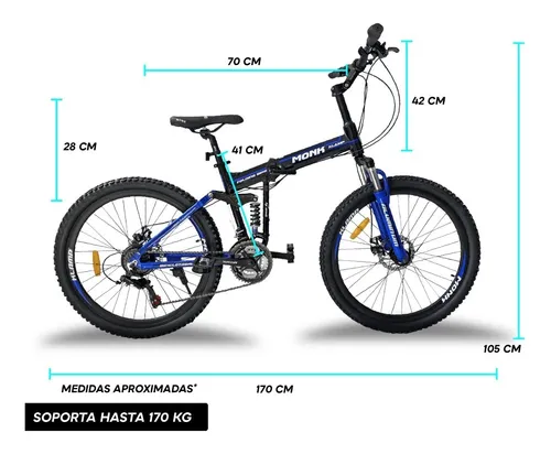 Bicicleta Klamp Monk Plegable De Doble Suspension