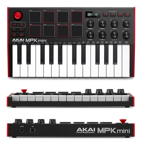 Akai Mpk Mini Mk3 Teclado Midi + Envio + Rocker Music Peru