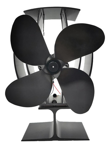 Ventilador De Estufa De Leña De Diseño Pequeño, 4 Palas, Chi