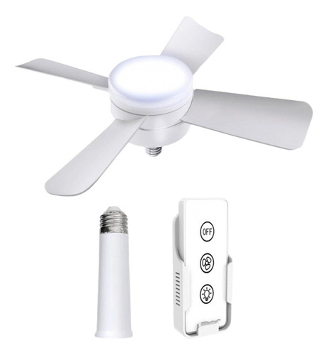 Luz De Ventilador De Soquete De 40 Cm Com Controle Remoto