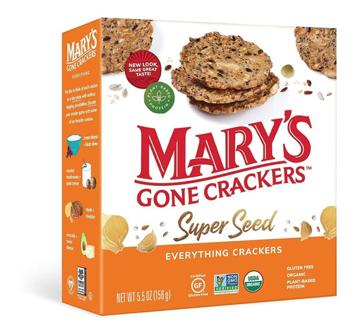 Galletas Orgánicas Marys Gone Crackers Everything 156g