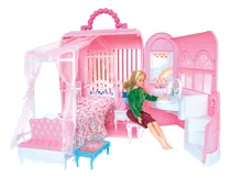 Comprar Maletin Con Dormitorio Y Baño Muebles Muñecas Gloria