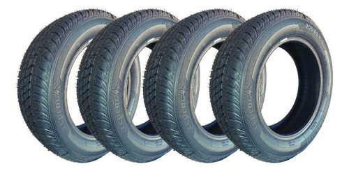 Kit 4 Pneu 205/60/16 Remold Com Borracha Vipal E Garantia