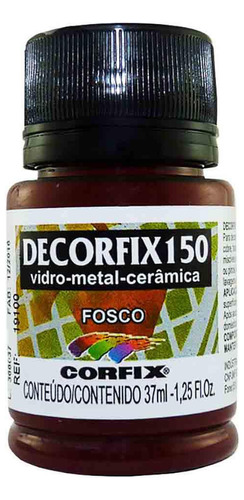 Tinta Decorfix 150 Fosco 443 Castanho Damasco 37ml