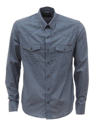 Camisa Masculina Tassa Manga Longa Azul 26793