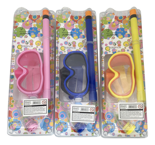 Snorkel Y Máscara Para Niños, En Blister Varios Colores