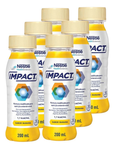 Kit Com 24 Unidades Impact (200ml) - Nestle - Caixa Sabor Banana