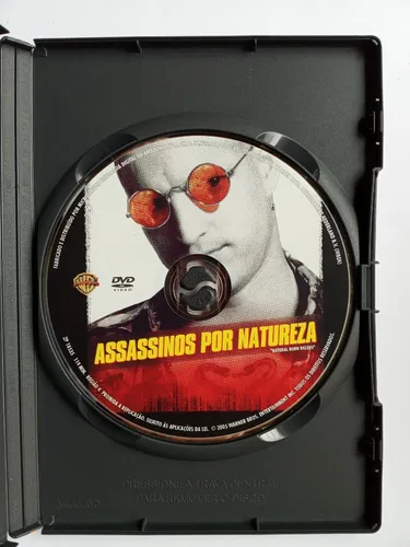 DVD - Assassinos Por Natureza - Woody Harrelson - Seminovo