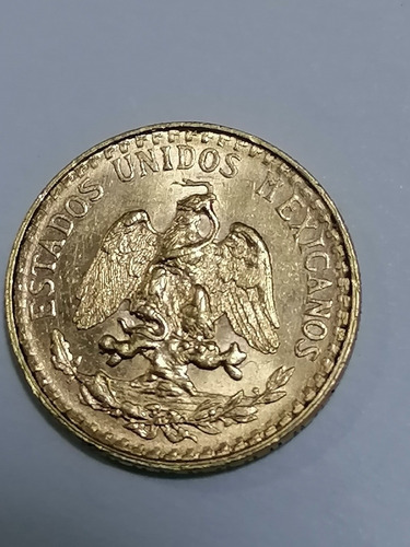 Imagen 1 de 2 de Moneda De Oro 2 Pesos Excelente Condición 1945