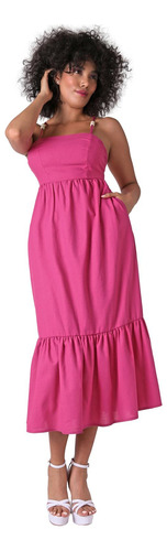Vestido Casual Mujer Rosa Stfashion 64104825