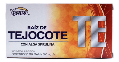 Raíz De Tejocote Con Alga Spirulina 30 Tabletas Ypenza Sabor Neutro