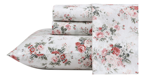 Laura Ashley - Juego De Sabanas De Percal De Algodon, Decora