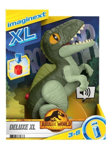 Imaginext Jurassic World Dinosaurio Xl Deluxe Hfc11 Mattel