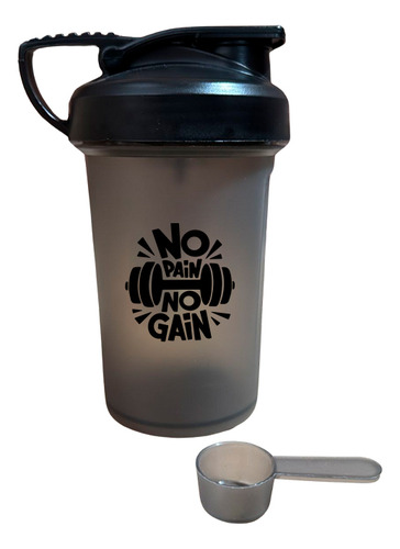 Vaso Shaker Mezclador 500ml Flip + Scoop 5gr De Regalo No Pain No Gain