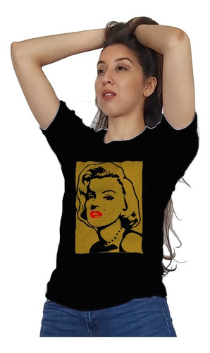 Polera Unisex  Hombre/mujer Marilyn Monroe Labios Rojos