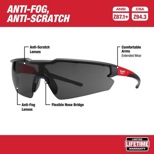 Lentes Seguridad Obscuro 48-73-2005 Milwaukee