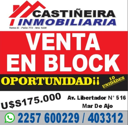 A La Venta 10 Departamentos En Block Mar De Ajo Retasado!!!!