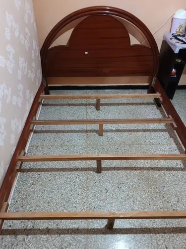 Cama Matrimonial, Madera Caoba (Usado)