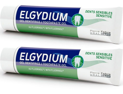 Pack 2 Elgydium Dientes Sensibles Gel Pasta Dental 75ml