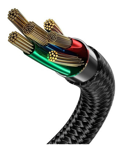 Imagen 2 de 10 de Cable Tipo C 3 Metros Carga Rapida Reforzado Baseus Matader