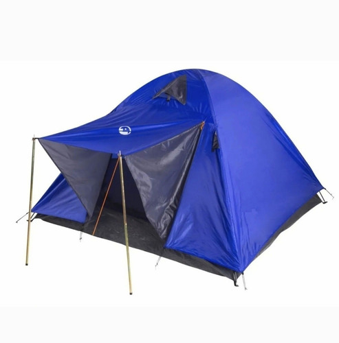 Carpa 4 Personas Domo Con Alero Impermeable