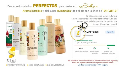 Crema Corporal Humectante Coco Almendra Algas Terramar 245g