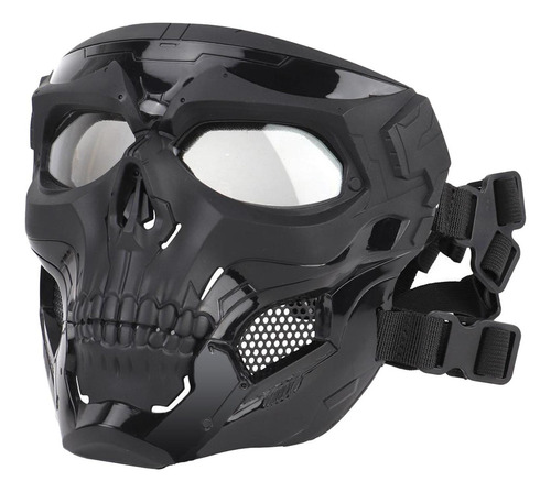 Máscara De Máscara De Cara Completa Con Protección Negro