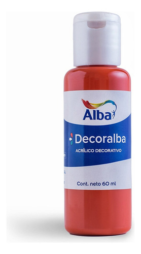 Acrilico Decorativo Alba Decoralba 60 mL color Naranja