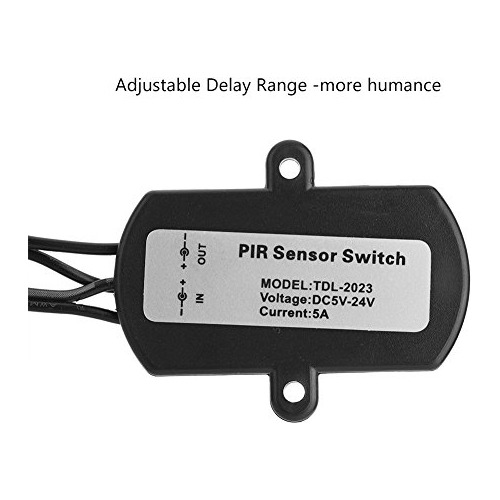 Led Pir Interruptor Detector Movimiento Mini Infrarrojo Dc 7
