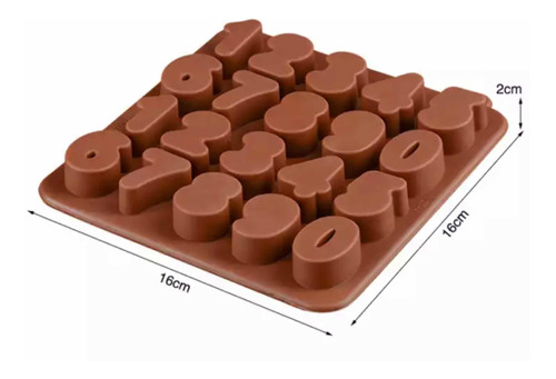 Molde Silicon Números Repostería Manualidades Chocolate
