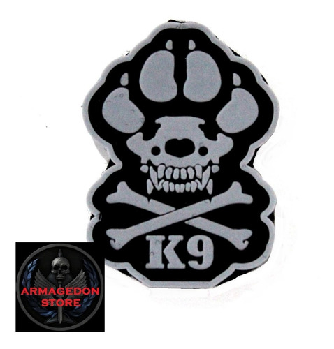 Parche K9 Knine Unidad Canina Huella Perro Militar Policia G