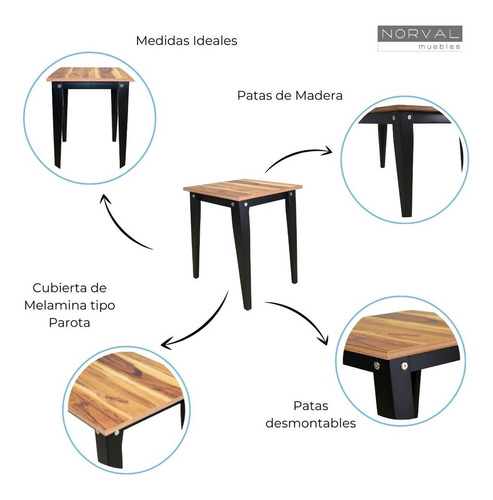 Mesa Lateral De Sala Moderna Mesita Auxiliar De Madera Alta Color Parota