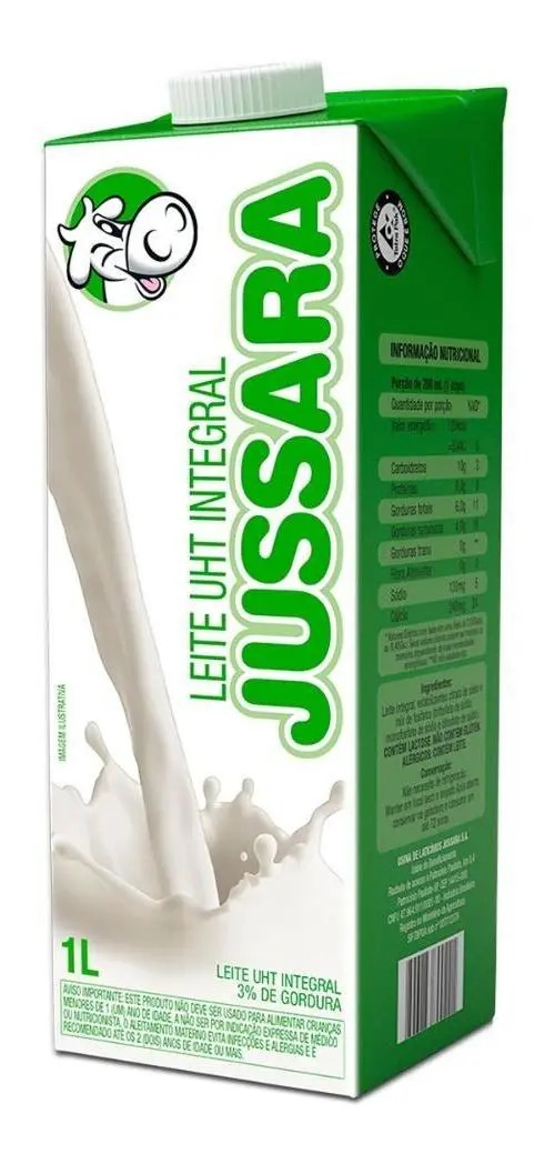 Kit Leite Integral Jussara Longa Vida - 1l Cx C/12 Unid