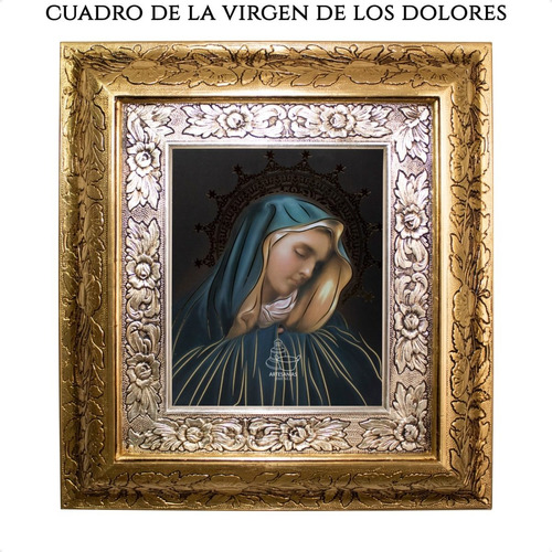 Cuadro Virgen De Los Dolores 45x40 Cm A909