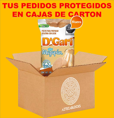 Dgari® 3 Gelatinas De Leche Sabor Mazapán Rinde 1 Litro Wow