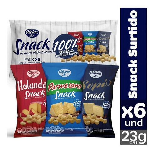 Snack Queso Deshidratado Alpina - Kg a $222