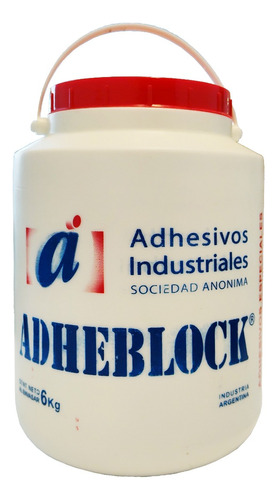 Adhesivo Cola Vinilica Adheblock X 6kg Encuadernacion Blanco