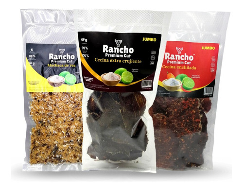 Carne Seca 6 Pack Mix Tradicional Enchilado Machaca (480gr)