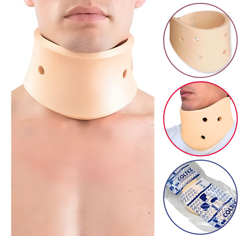 Cuello Cervical Ortopedico Collar Semi Rigido Contractura Nude / Talle Eg