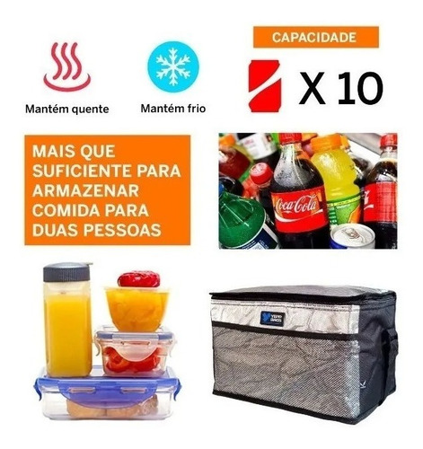 Bolsa Lancheira Térmica Yepp 15 Litros Sacola Transversal