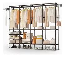 Comprar Estante Arara Prateleiras Cabideiro Armário Sapateira Rack