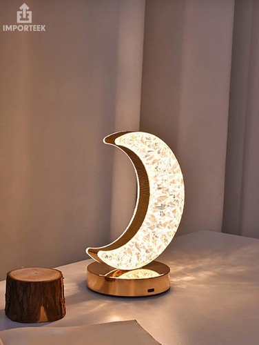 Lampara Luna Luz Led Touch Decorativa Recargable Usb Tipo C