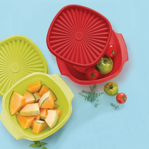 Sensación Bowl 1.2 L Rojo Tupperware 100% Hermético Retro Rojo