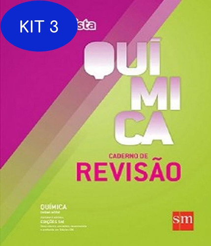 Kit 3 Livro Ser Protagonista - Quimica - Caderno De Revisao