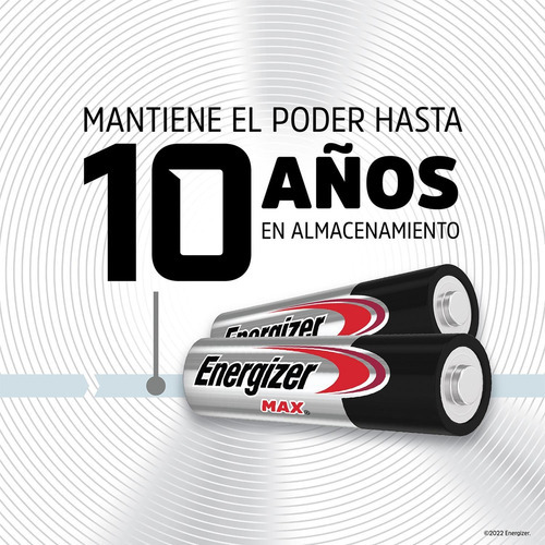 Energizer Max Aa Alcalina Blister 48 Unidades (12 blisters con 4 pilas) De 1.5v