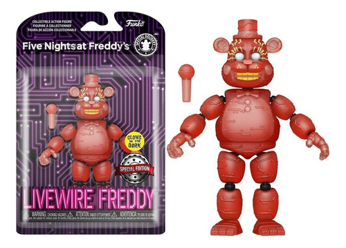 Funko Figura De Five Nights At Freddys Brilla En La Oscuridad  - Livewire Freddy